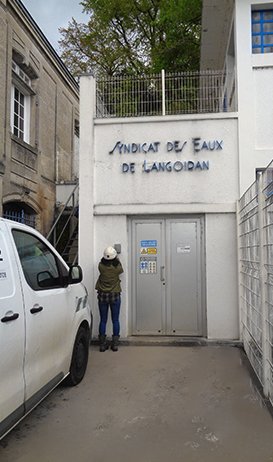 entree station eau potable Langoiran